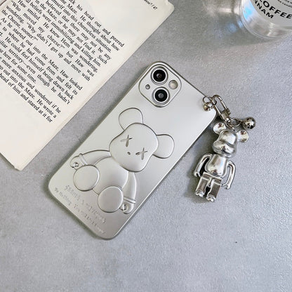 3D Bear Chain iPhone Case